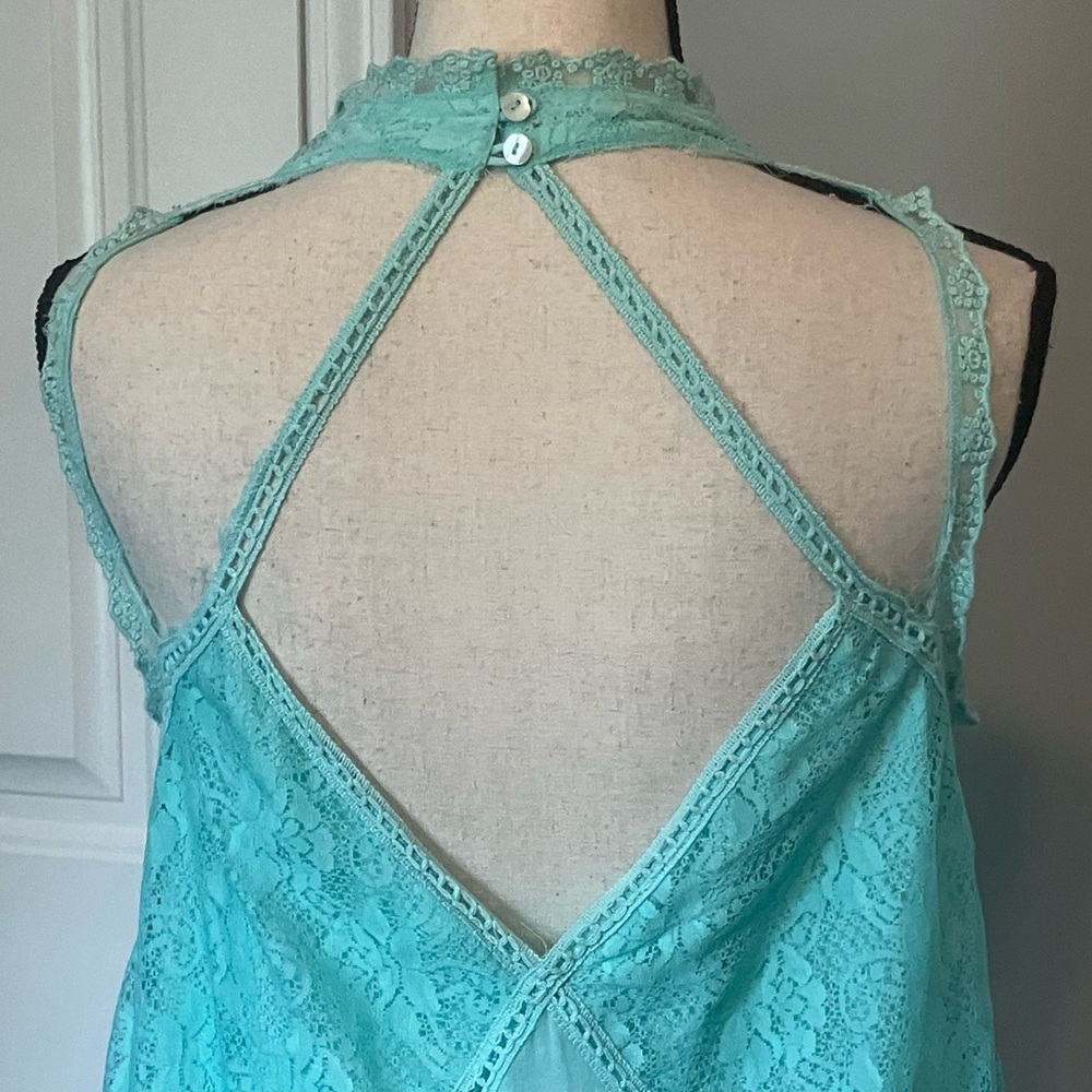 Free People Aqua lace dress - Picture 12 of 16